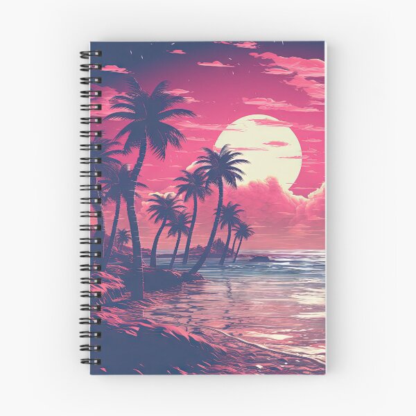 Item preview, Luminous Landscape: Palm Trees and Neon Echoes designed and sold by Mullet Monkey.
