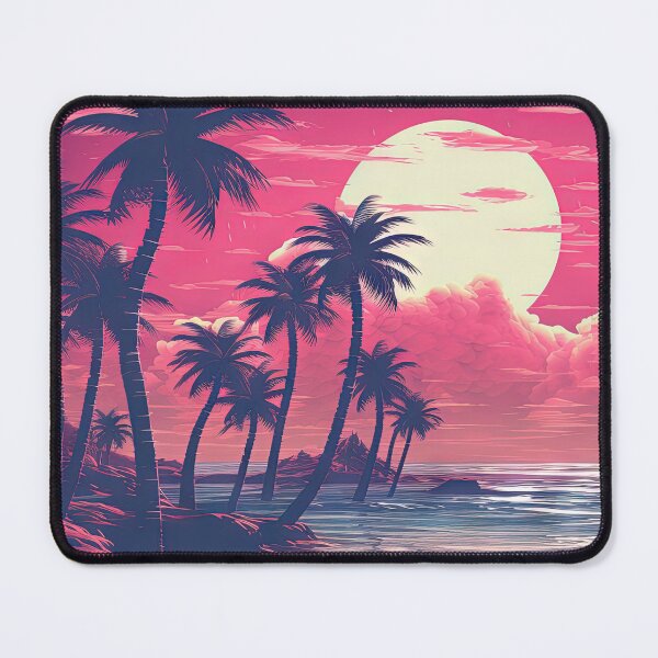 Item preview, Luminous Landscape: Palm Trees and Neon Echoes designed and sold by Mullet Monkey.