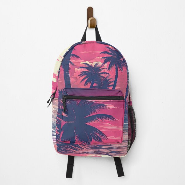 Item preview, Luminous Landscape: Palm Trees and Neon Echoes designed and sold by Mullet Monkey.