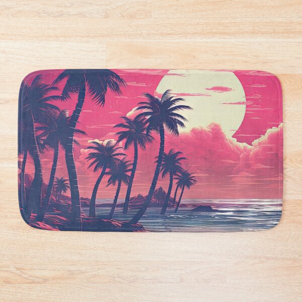 Item preview, Luminous Landscape: Palm Trees and Neon Echoes designed and sold by Mullet Monkey.