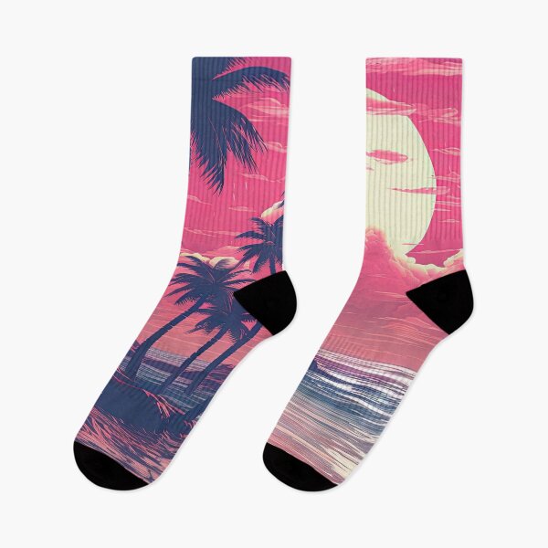 Item preview, Luminous Landscape: Palm Trees and Neon Echoes designed and sold by Mullet Monkey.