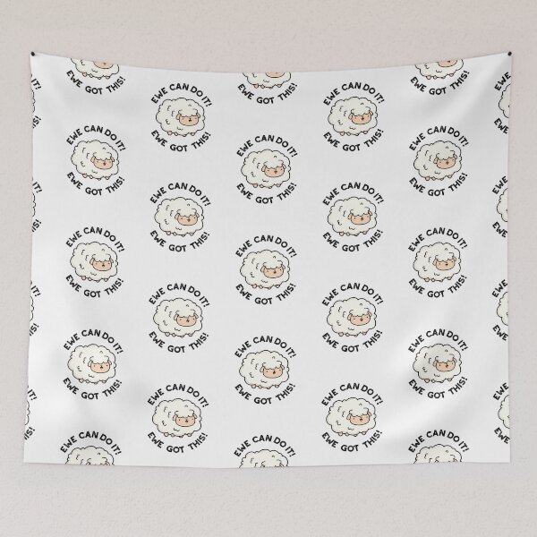 Item preview, Ewe Can Do It Ewe Got This Funny Sheep Puns  designed and sold by punnybone.
