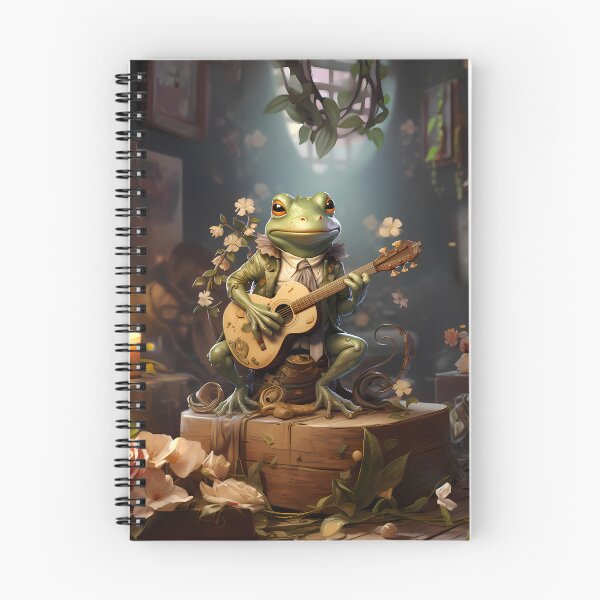 Item preview, Cartoon Frog Playing Guitar designed and sold by Jamillionaire Shop.