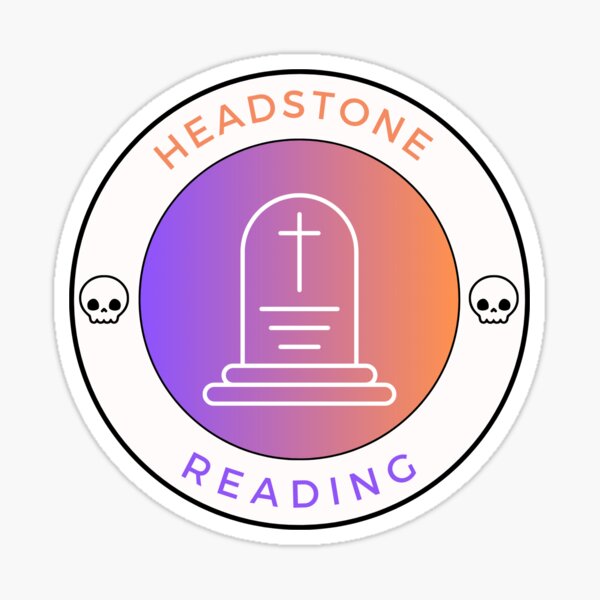 Headstone Reading Merit Badge Sticker