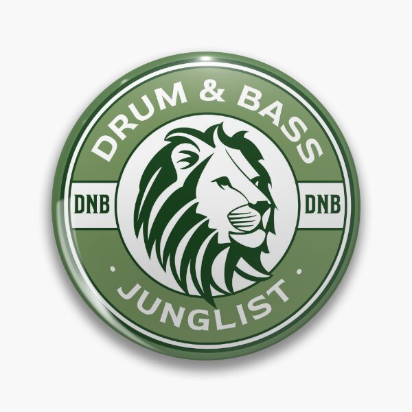 Item preview, DRUM AND BASS - Lifesaver Lion (Green)  designed and sold by Discothreadz.