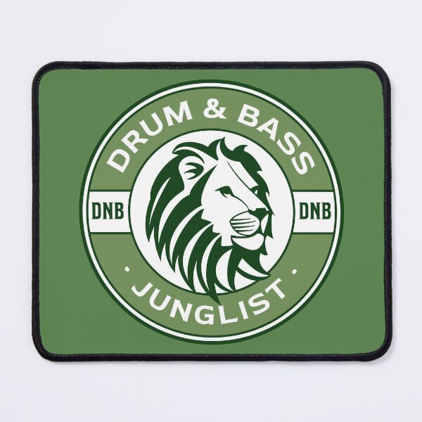 Item preview, DRUM AND BASS - Lifesaver Lion (Green)  designed and sold by Discothreadz.