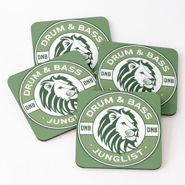 Item preview, DRUM AND BASS - Lifesaver Lion (Green)  designed and sold by Discothreadz.