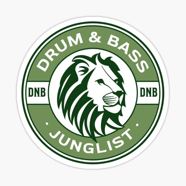 Artikel-Vorschau von DRUM AND BASS - Lebensretter Löwe (Grün), designt und verkauft von Discothreadz.