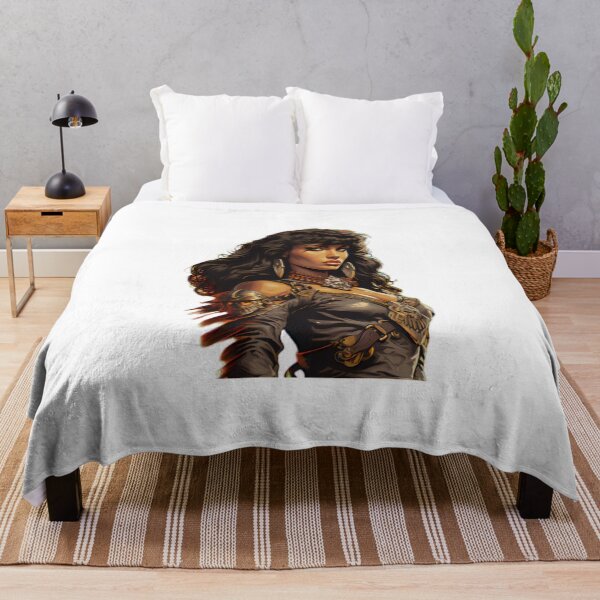 Item preview, Vintage Retro Style Female Empowerment Warrior designed and sold by BrandonArtWorld.