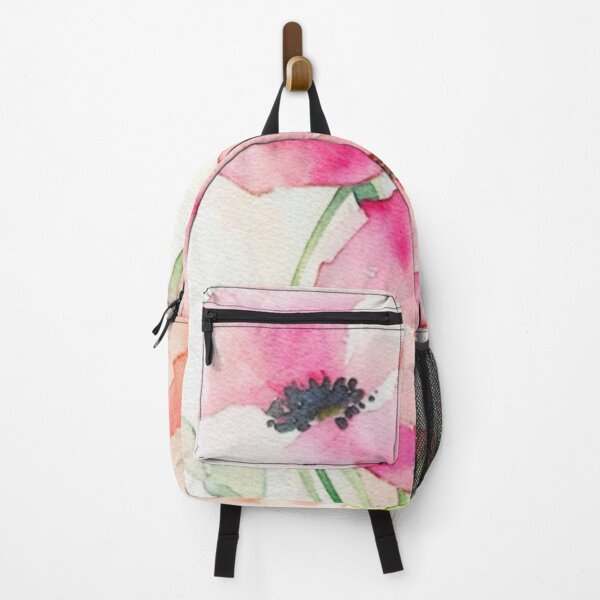 Item preview, pink poppy in watercolor designed and sold by camchic.