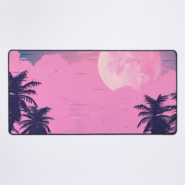 Item preview, Glitchy Cyber Palms: A Vaporwave Symphony at Dusk designed and sold by Mullet Monkey.
