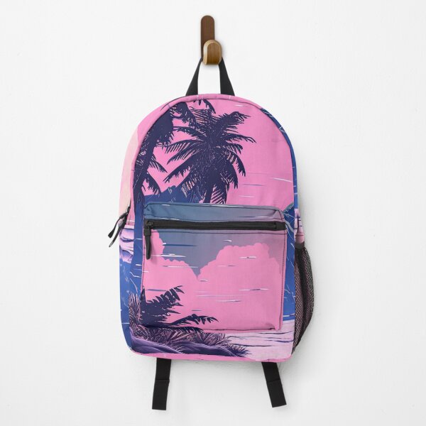 Item preview, Glitchy Cyber Palms: A Vaporwave Symphony at Dusk designed and sold by Mullet Monkey.