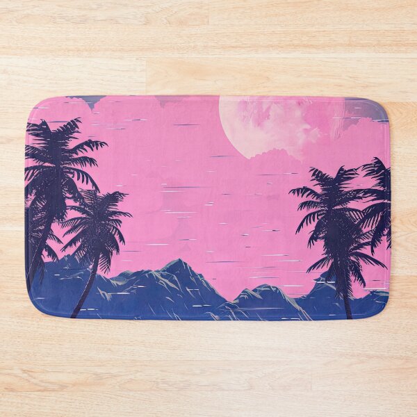 Item preview, Glitchy Cyber Palms: A Vaporwave Symphony at Dusk designed and sold by Mullet Monkey.