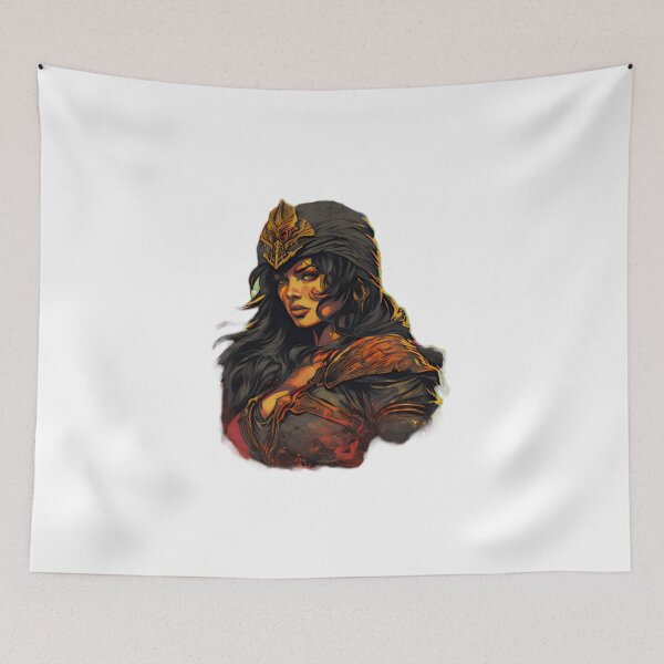 Item preview, Vintage Retro Style Female Empowerment Warrior  designed and sold by BrandonArtWorld.