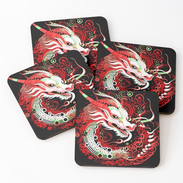 Artikelvorschau, Neonabstraktes traditionelles chinesisches Drachendesign entworfen und verkauft von Artbyminga.