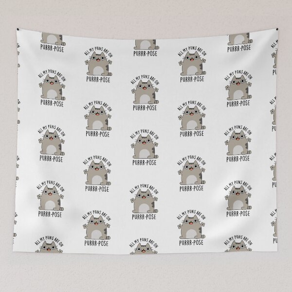 Item preview, All My Puns Are On Purrr-pose Funny Cat Puns  designed and sold by punnybone.