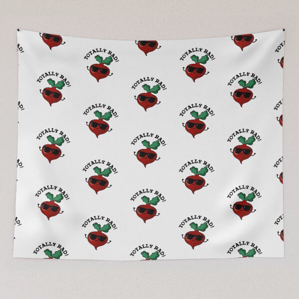 Item preview, Totally Rad Funny Veggie Radish Puns  designed and sold by punnybone.