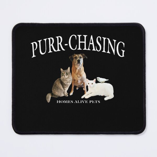Item preview, Purr chasing White Text designed and sold by HeleneRiou.