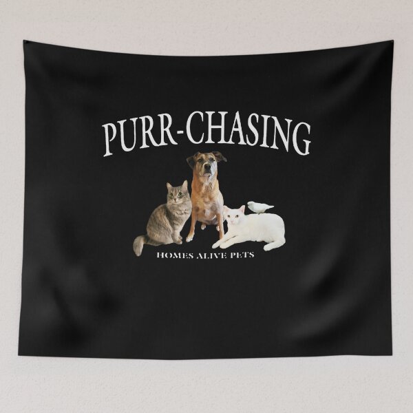 Item preview, Purr chasing White Text designed and sold by HeleneRiou.