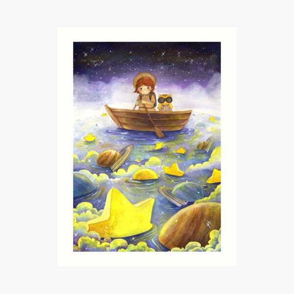 Floating Stars Art Print