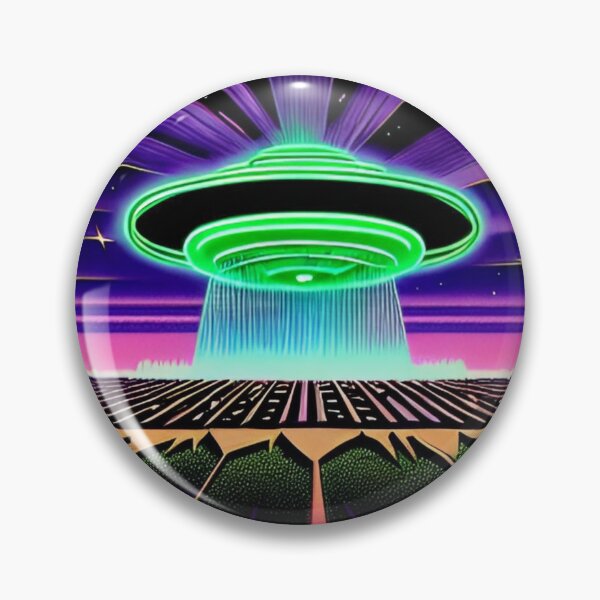 Item preview, Area 51 – Trippy Neon Retro UFO 102 - Grusch designed and sold by Benito Del Ray.