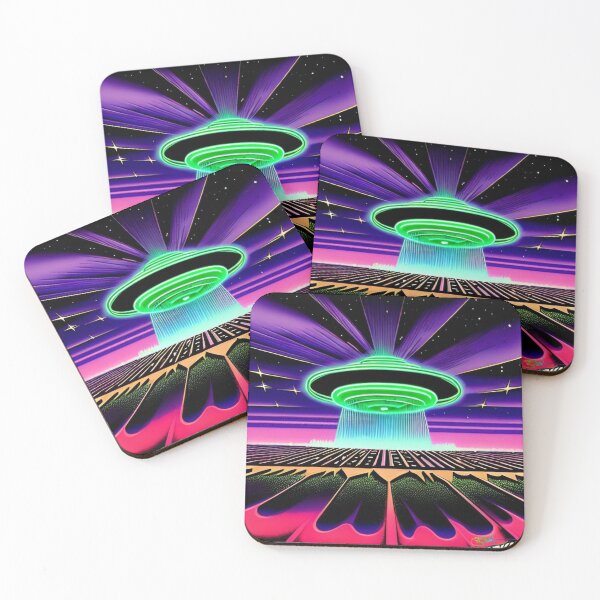 Item preview, Area 51 – Trippy Neon Retro UFO 102 - Grusch designed and sold by Benito Del Ray.