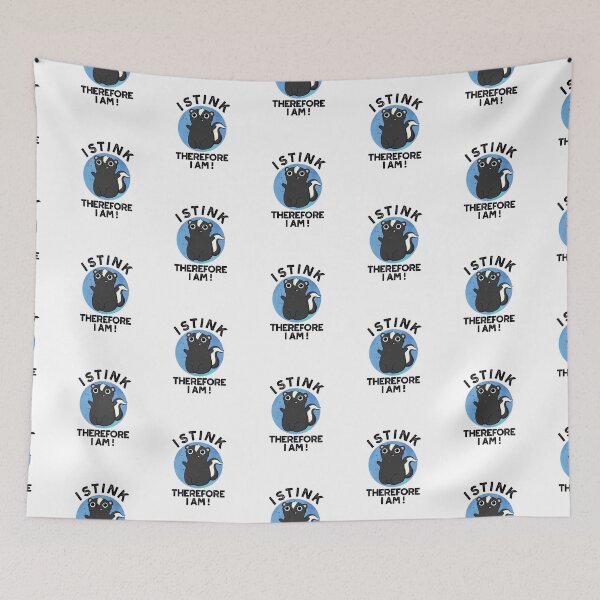Item preview, I Stink Therefore I Am Funny Skunk Puns  designed and sold by punnybone.