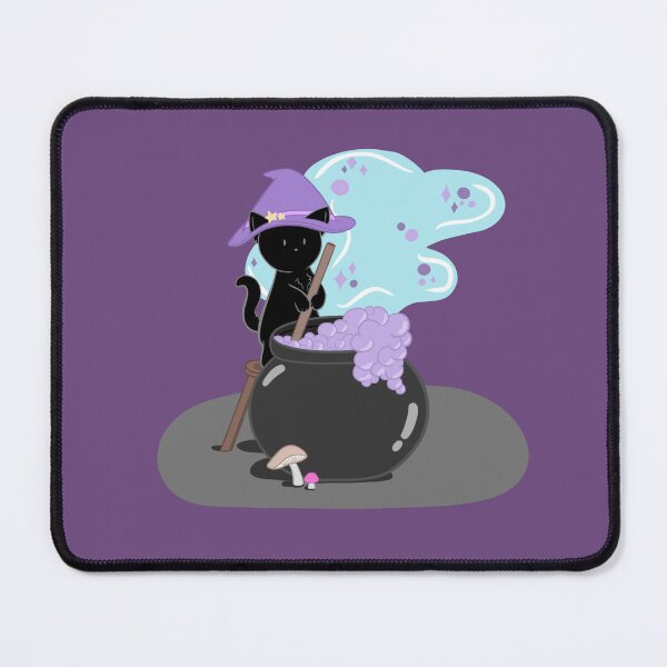 Item preview, Little Black Potion Cat designed and sold by TeaLightGardens.