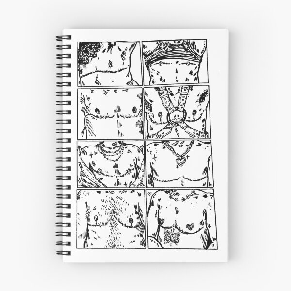 Item preview, top surgery- linework designed and sold by theo cook.