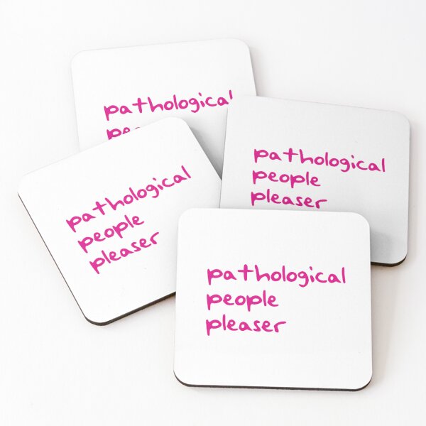 Item preview, pathological people pleaser pink handwriting designed and sold by bluemirrorball.