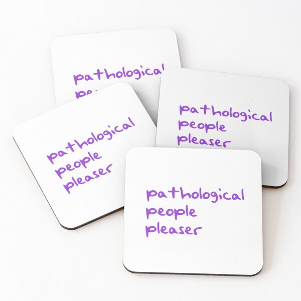Item preview, pathological people pleaser purple handwriting designed and sold by bluemirrorball.
