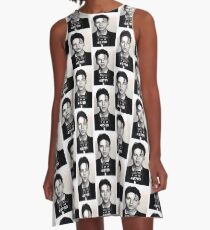 Frank Sinatra Mug Shot Vertical A-Line Dress