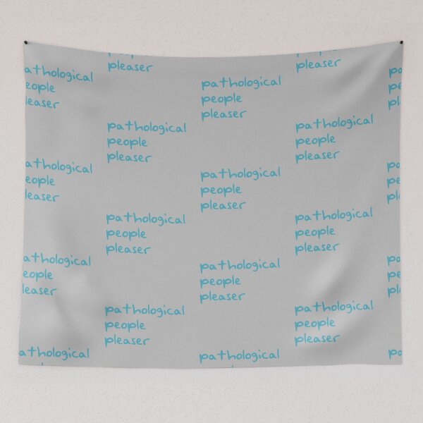 Item preview, pathological people pleaser blue handwriting designed and sold by bluemirrorball.