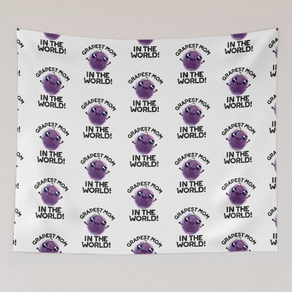 Item preview, Grapest Mom In The World Funny Grape Puns  designed and sold by punnybone.