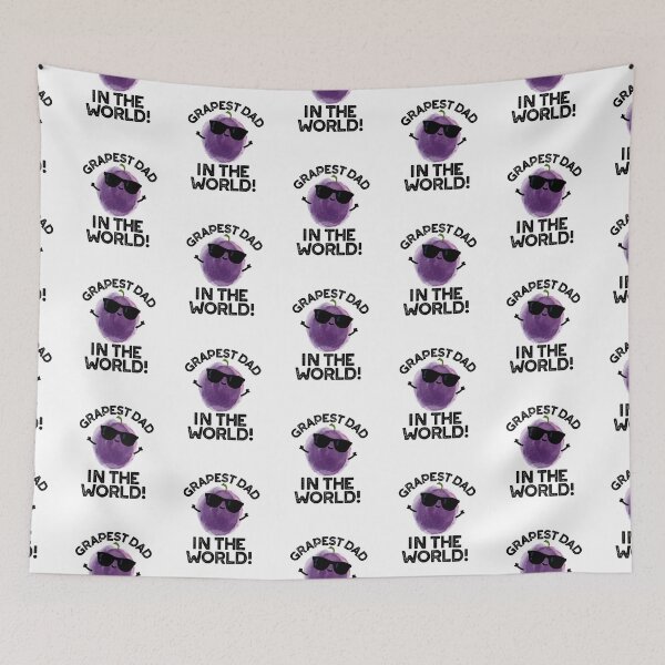 Item preview, Grapest Dad In The World Funny Grape Puns  designed and sold by punnybone.