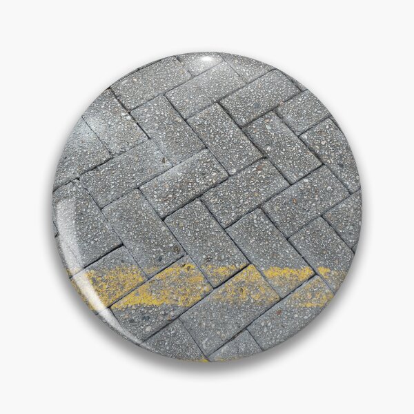 Item preview, Double Yellow Lines on Grey Road Bricks designed and sold by Sinemathk.