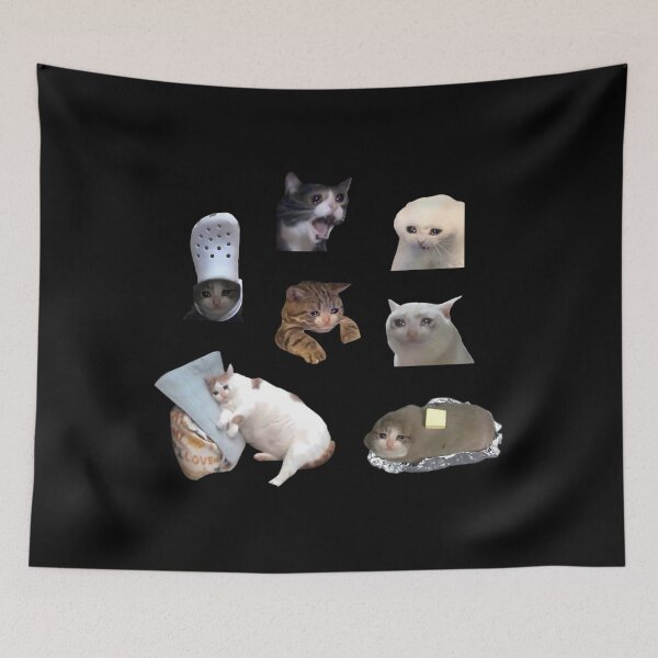 Aperçu de l'œuvre Pack de mèmes chat qui pleure créée et vendue par cqicmzsqytn55.