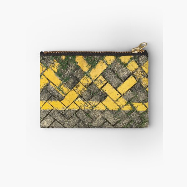 Item preview, Yellow No Parking Lines on Grey Road Bricks designed and sold by Sinemathk.