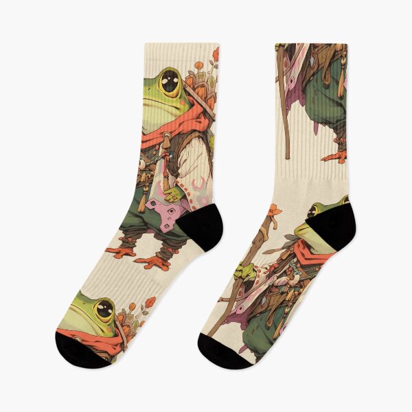 Item preview, Traveling Anime Frog designed and sold by RibbitFans101.