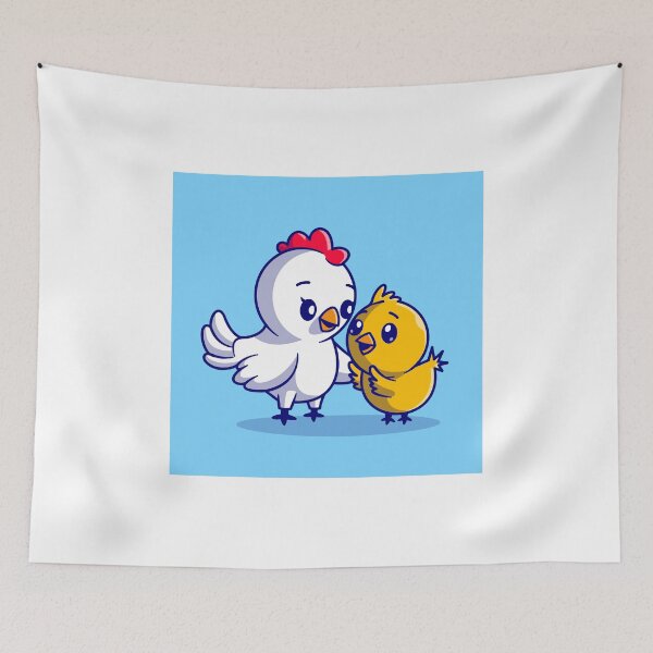 Item preview, Motherly Love - Cute Mother Chicken and Hen Cartoon designed and sold by hjian8219.