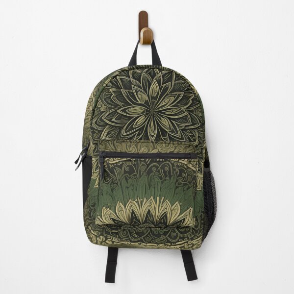 Item preview, Green Gold Flower Mandala designed and sold by reggaeartgifts.
