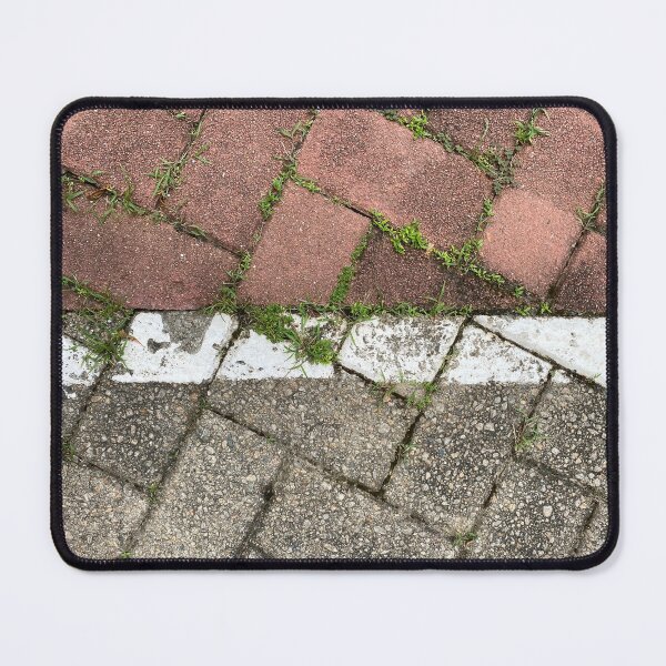 Item preview, White Line on Grey and Red Floor Bricks designed and sold by Sinemathk.