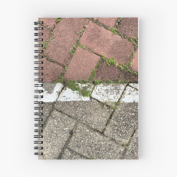 Item preview, White Line on Grey and Red Floor Bricks designed and sold by Sinemathk.