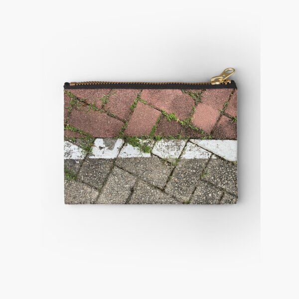 Item preview, White Line on Grey and Red Floor Bricks designed and sold by Sinemathk.