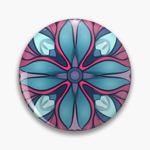 Item preview, Vibrant Pink and Blue Neon Flowers and Leaves Pattern designed and sold by Lamarcy.