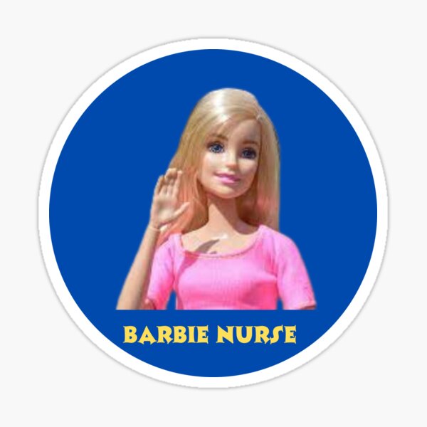 Nurse Barbie Sticker for Sale by kelsogallagher