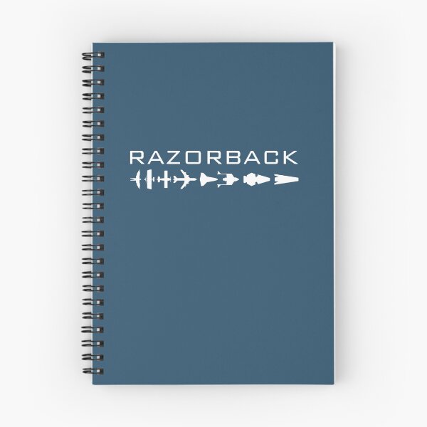 Item preview, RazorbackA Brief History of Flight [clean white pattern] designed and sold by DogDayzeDesigne.