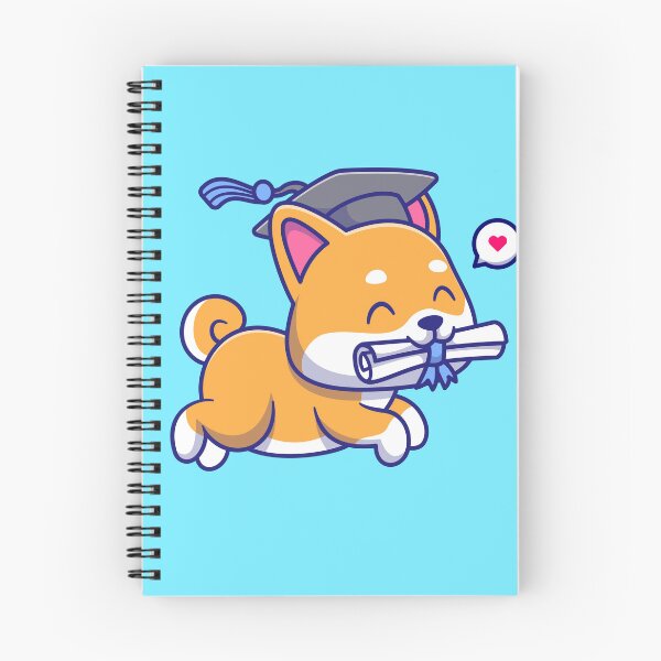 Item preview, Celebrate Success with a Cute Shiba Inu Dog Graduation Cartoon Vector Icon designed and sold by hjian8219.