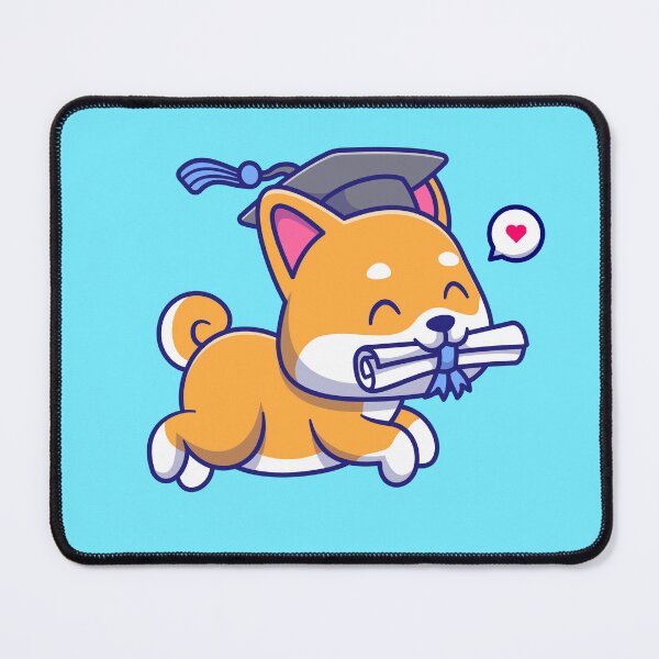 Item preview, Celebrate Success with a Cute Shiba Inu Dog Graduation Cartoon Vector Icon designed and sold by hjian8219.