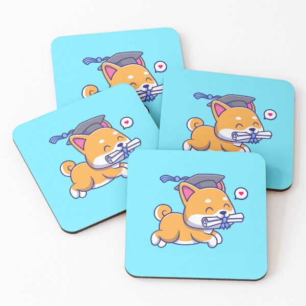 Item preview, Celebrate Success with a Cute Shiba Inu Dog Graduation Cartoon Vector Icon designed and sold by hjian8219.